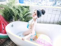 隱藏版瘋狂抖奶『俄羅斯公主』超性感比基尼 最後還是脫光光 濕身後的性感 高清[JVID]